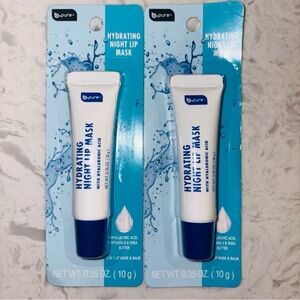 b-pure Hydrating Night Lip Mask - 2 Pack Hyaluronic Acid Shea Butter